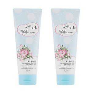 2x Korean Esfolio Rose Flower Water Cleansing Foam